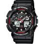 Reloj analógico y digital casio g-shock trend ga-100-1a4er/ 55mm/ negro y rojo
