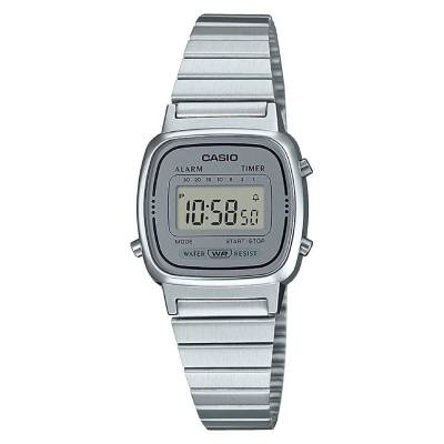 Reloj digital casio vintage mini la670wea-7ef/ 30mm/ plata