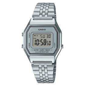 Reloj digital casio vintage iconic la680wea-7ef/ 33mm/ gris y plata
