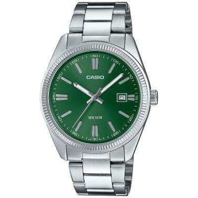 Reloj analógico casio collection men mtp-1302pd-3avef/ 44mm/ plata y verde