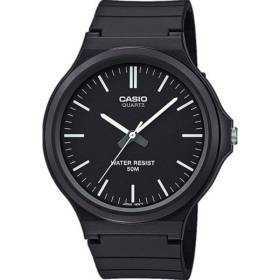Reloj analógico casio collection men mw-240-1evef/ 48mm/ negro