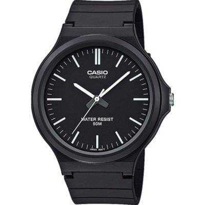 Reloj analógico casio collection men mw-240-1evef/ 48mm/ negro