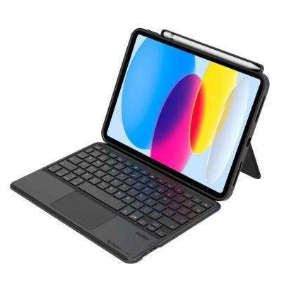 Funda con teclado gecko v10kc61-es para tablet ipad 2022 de 10.9'/ negra