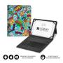 Funda con teclado subblim keytab pro bluetooth para tablets de 9'-11'/ comic