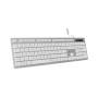 Teclado subblim wired ergo keys silent flat hq/ plata