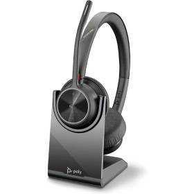 Auricular inalámbrico plantronics voyager 4320 uc con soporte de carga/ con micrófono/ bluetooth/ negro