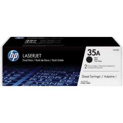 Tóner original hp nº35a multipack/ 2x negro