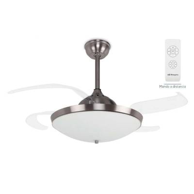 Ventilador de techo orbegozo con aspas retráctiles cp 105105/ 75w/ 4 aspas 105cm/ 3 velocidades