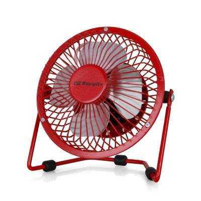 Mini ventilador usb orbegozo pw 1021/ rojo