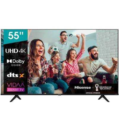 Televisor hisense uhd tv 55a6bg 54.6'/ ultra hd 4k/ smart tv/ wifi