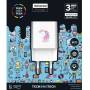 Cargador de pared tech one tech unicornio dream/ 2xusb/ 12w/ blanco