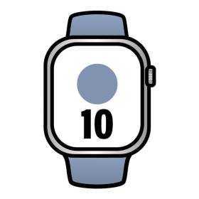 Apple watch series 10/ gps/ 46mm/ caja de aluminio / correa deportiva azul denim m/l