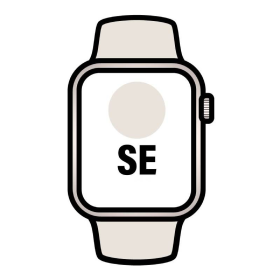 Apple watch se/ gps/ cellular/ 44mm/ caja de aluminio blanco estrella/ correa deportiva blanco estrella s/m