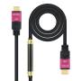 Cable hdmi 2.0 4k nanocable 10.15.3730/ hdmi macho - hdmi macho/ 30m/ negro