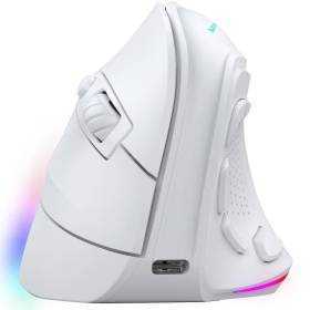 Ratón gaming vertical inalámbrico mars gaming mm-sk/ hasta 8400 dpi/ blanco