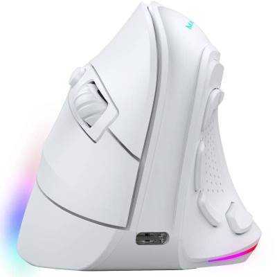 Ratón gaming vertical inalámbrico mars gaming mm-sk/ hasta 8400 dpi/ blanco