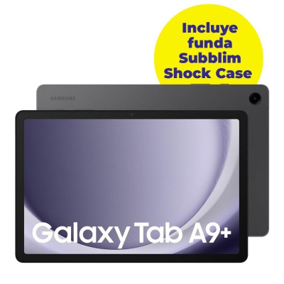 Tablet samsung galaxy tab a9+ 11'/ 8gb/ 128gb/ octacore/ gris grafito + funda shock case subblim