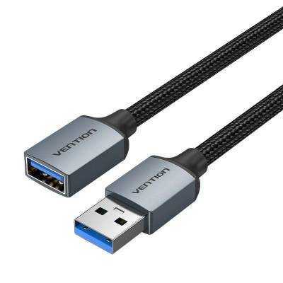 Cable alargador usb 3.0 vention cblhi/ usb macho - usb hembra/ 5gbps/ 3m/ negro