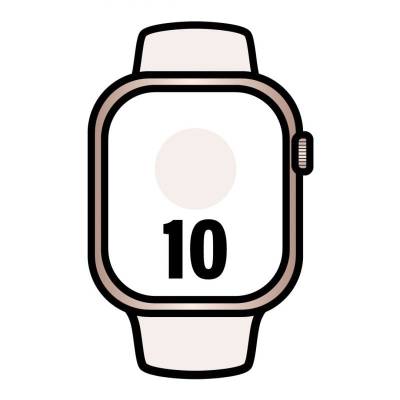 Apple watch series 10/ gps/ 42mm/ caja de aluminio oro rosa / correa deportiva rosa rubor s/m