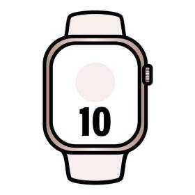 Apple watch series 10/ gps/ cellular/ 42mm/ caja de aluminio oro rosa / correa deportiva rosa rubor m/l