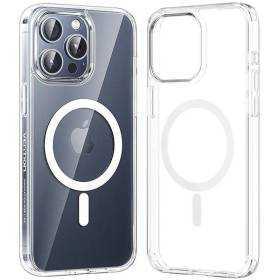 Funda dura con magsafe vention kuat0-40/ compatible con iphone 13 pro max/ transparente