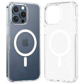 Funda dura con magsafe vention kubt0-40/ compatible con iphone 14 pro max/ transparente