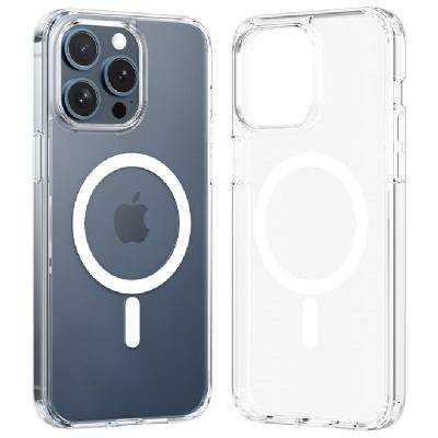 Funda dura con magsafe vention kubt0-40/ compatible con iphone 14 pro max/ transparente