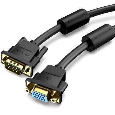 Cable alargador svga vention dagbf/ vga macho - vga hembra/ 1m/ negro