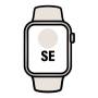 Apple watch se/ gps/ 40mm/ caja de aluminio blanco estrella/ correa deportiva blanco estrella s/m