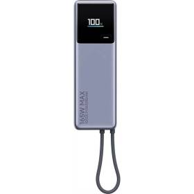 Powerbank 10000mah xiaomi power bank 10000 integrated cable/ 165w/ gris