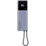 Powerbank 10000mah xiaomi power bank 10000 integrated cable/ 165w/ gris