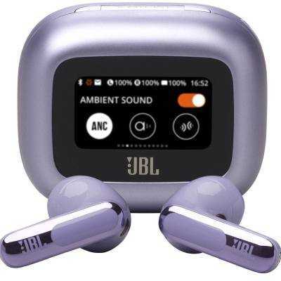 Auriculares bluetooth jbl live flex 3 con estuche de carga/ autonomía 10h/ purpura