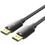 Cable displayport vention hakbg/ displayport macho - displayport 4k macho/ 1.5m/ negro