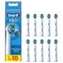 Cabezal de recambio braun para cepillo braun oral-b pro precision clean/ pack 10 uds