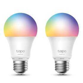 Bombilla inteligente tp-link tapo l530e/ casquillo e27 / 8.7w/ 806 lúmenes/ 2500 - 6500k/ pack 2