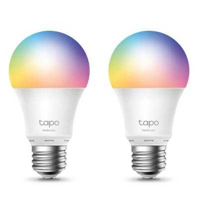 Bombilla inteligente tp-link tapo l530e/ casquillo e27 / 8.7w/ 806 lúmenes/ 2500 - 6500k/ pack 2