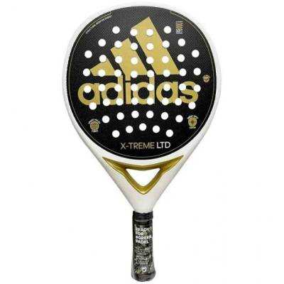 Pala de pádel adidas pala adidas x-treme ltd/ blanca y oro