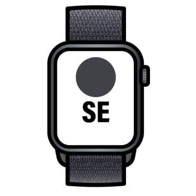 Apple watch se/ gps/ 44mm/ caja de aluminio medianoche/ correa loop deportiva tinta