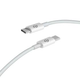 Cable usb 2.0 tipo-c subblim cable plus/ usb tipo-c macho - usb tipo-c macho/ hasta 100w/ 480mbps/ 1m/ blanco