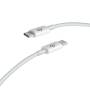 Cable usb 2.0 tipo-c subblim cable plus/ usb tipo-c macho - usb tipo-c macho/ hasta 100w/ 480mbps/ 1m/ blanco
