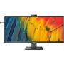 Monitor profesional ultraparonámico philips 40b1u5601h 39.53'/ wqhd/ webcam/ multimedia/ regulable en altura/ negro