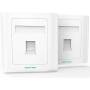 Placa de pared tipo 86 vention ifaw0/ 1 puerto rj45