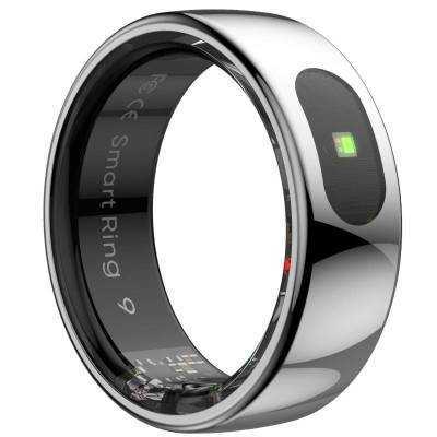 Anillo inteligente leotec kör ha talla 10/ ø20mm/ notificaciones/ frecuencia cardíaca/ plata