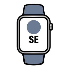 Apple watch se/ gps/ 44mm/ caja de aluminio/ correa deportiva azul denim s/m
