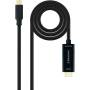 Cable conversor nanocable 10.15.5105/ usb tipo-c macho - hdmi macho/ 5m/ negro