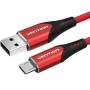 Cable usb 2.0 vention coarf/ usb macho - microusb macho/ hasta 60w/ 480mbps/ 1m/ rojo