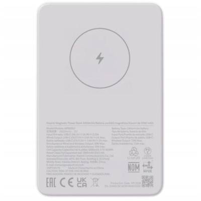 Powerbank 5000mah xiaomi magnetic power bank 5000/ 18.5w/ blanca