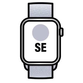 Apple watch se/ gps/ 44mm/ caja de aluminio/ correa loop deportiva azul nube