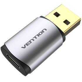 Tarjeta de sonido vention cdmh0/ usb macho - usb tipo-c hembra