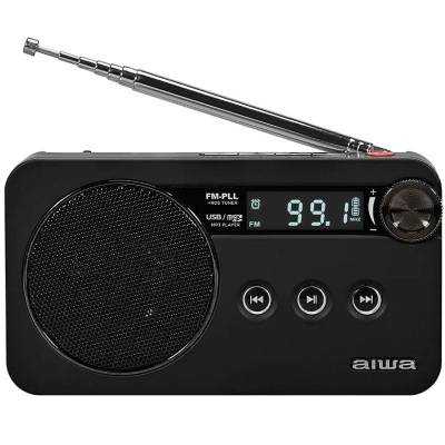 Radio portátil aiwa rs-77pllbk/ con batería/ negra